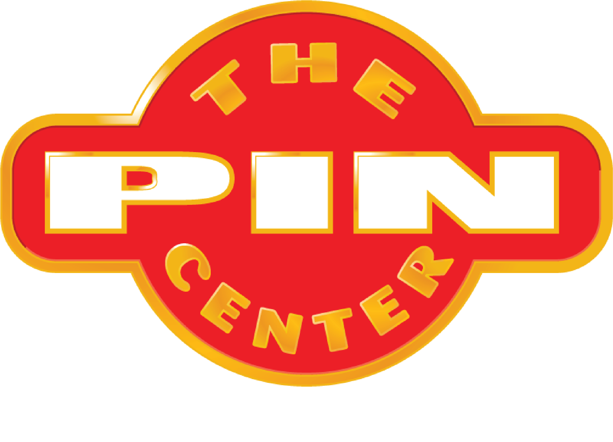 The Pin Center company logo featuring the tagline Custom Pins & Coins