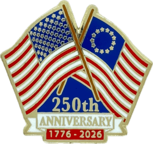 America 250th Flag Pin