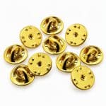 Assortment of military clutch pin backs in gold