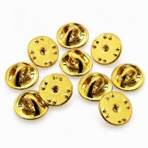 Assortment of military clutch pin backs in gold