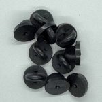 Assortment of black pin backs in black
