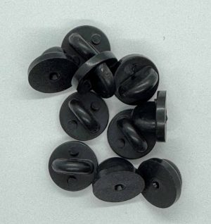 Assortment of black pin backs in black