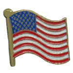 USA Flag pin pic