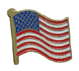 USA Flag pin pic