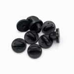 Assortment of black pin backs in black