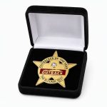 Employee of the year lapel pin, "The Bloomin' Best" presented in an included premium black velvet box
